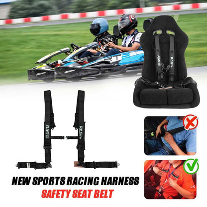 4 Point Racing Harness 2 Inch Padding Advanced Buckle