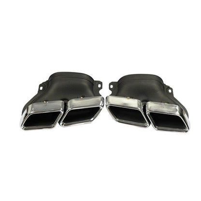 2014 Mercedes Benz C-Class W205 Dual Exhaust Tips Exhaust Muffler