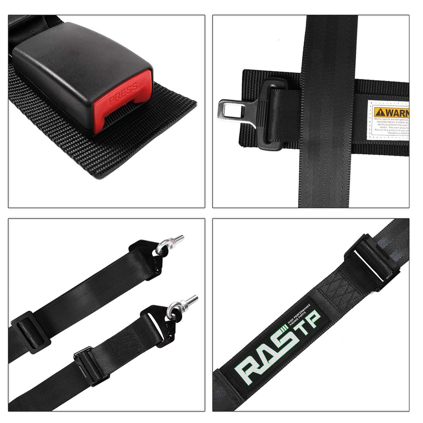 4 Point Racing Harness 2 Inch Straps EZ Buckle
