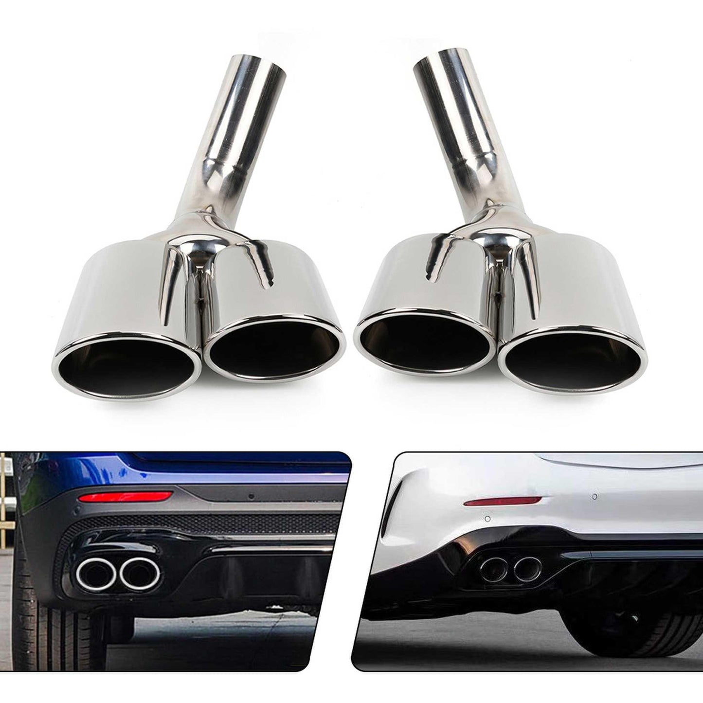 2007-2015 Mercedes Benz G63 AMG W463 Dual Exhaust Tips Exhaust Muffler