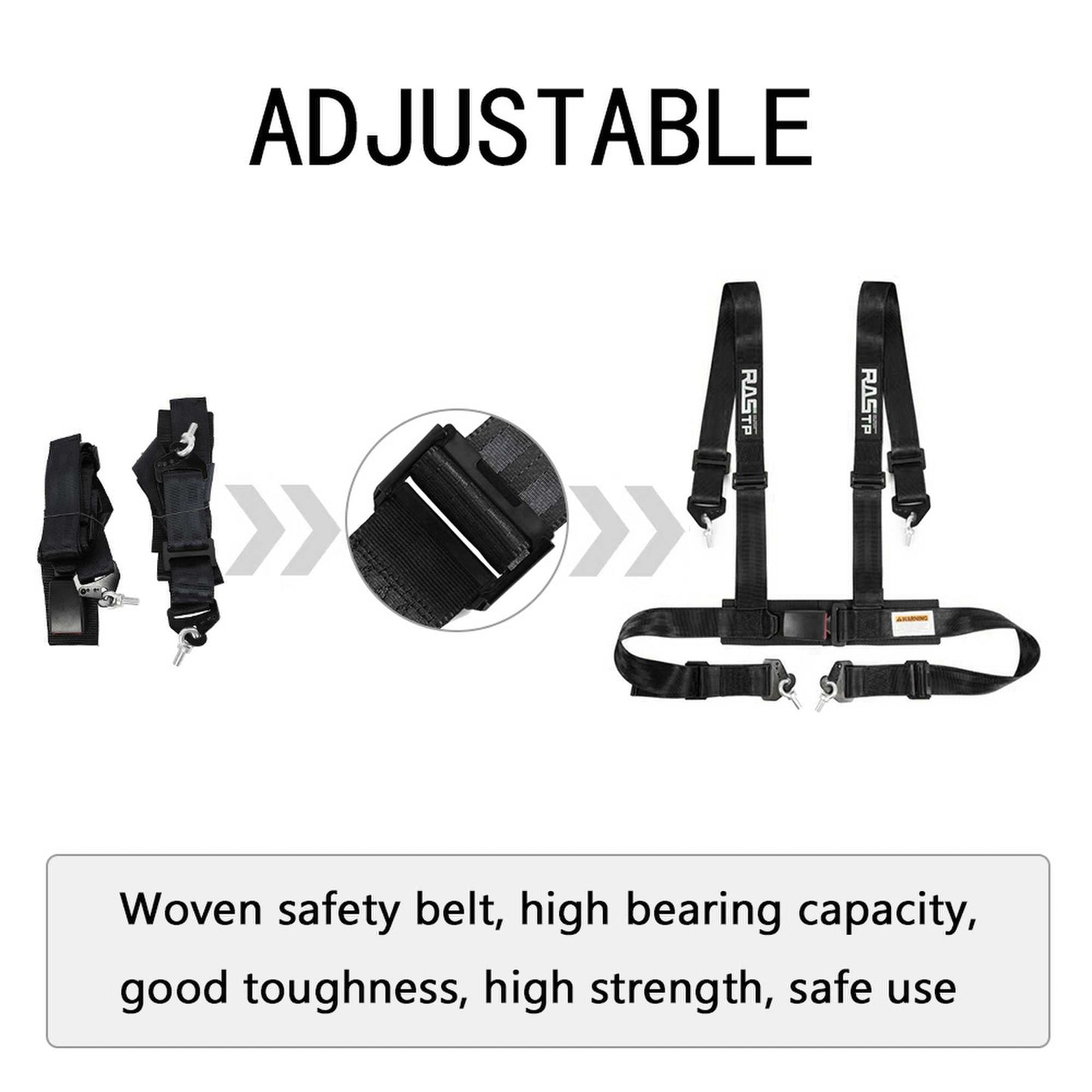 4 Point Racing Harness 2 Inch Straps EZ Buckle