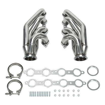 Exhaust Manifold for Chevy LS1 LS6 LSX GM V8 with Elbows T3 T4 to 3.0" V Band