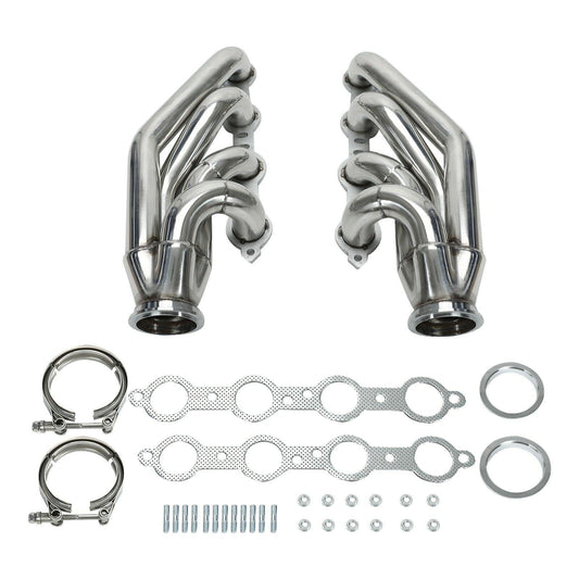 Exhaust Manifold for Chevy LS1 LS6 LSX GM V8 with Elbows T3 T4 to 3.0" V Band