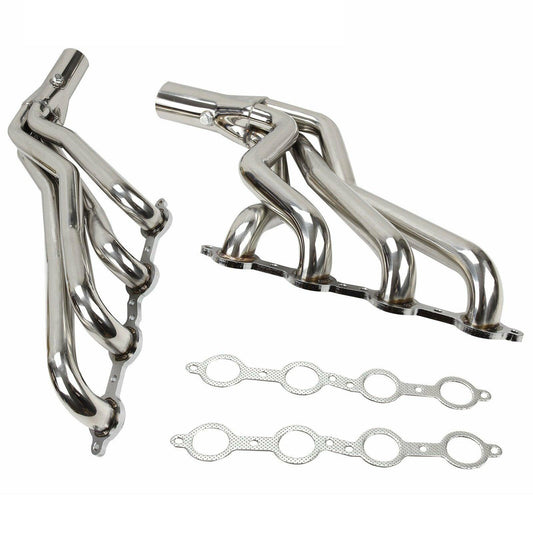 Exhaust Manifold for Chevy C10 LS LS1 LS2 LS3 LS6 Long Tube 1-3/4"