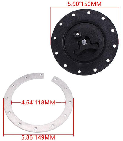 Replacement Fuel Cell Gas Tank Filler Cap + Filler Plate + Fittings