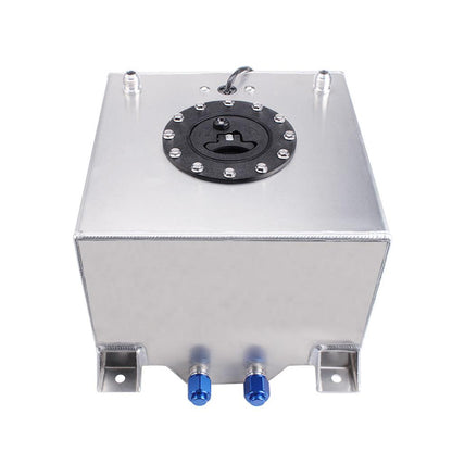 5 Gallon 20L Race Fuel Cell Gas Tank with Cap & Level Sender Top Feed