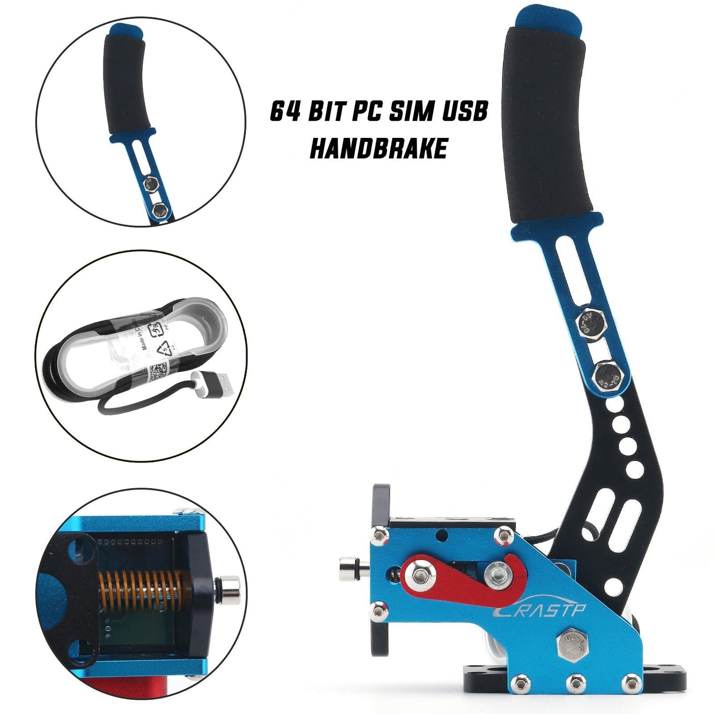 64 Bit USB PC Handbrake for Logitech G29 G27 G920 T300 T500