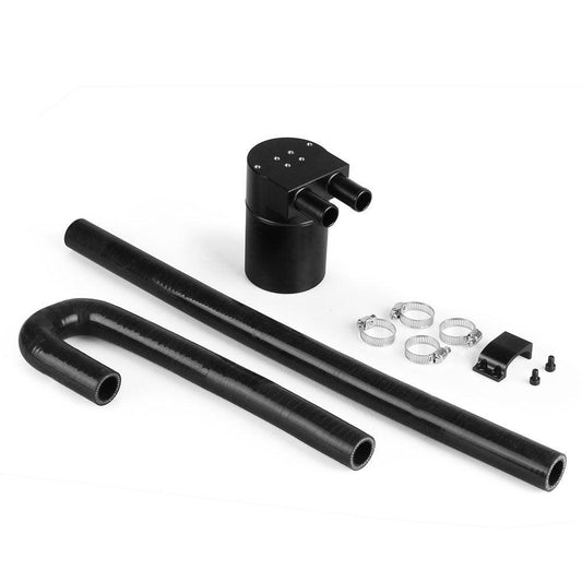 Baffled Engine Oil Separator Oil Catch Tank with Radiator Silicone Hose for BMW N54 335i 535i