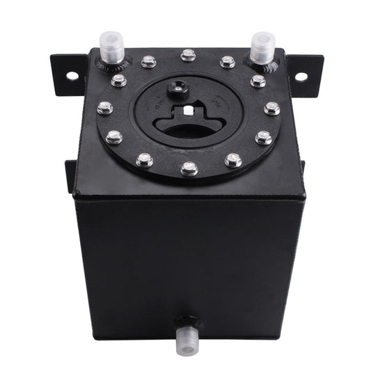 1 Gallon 4L Small Auxiliary Fuel Tank with Cap Polished Aluminum