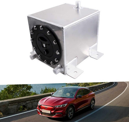 1 Gallon 4L Small Auxiliary Fuel Tank with Cap Polished Aluminum