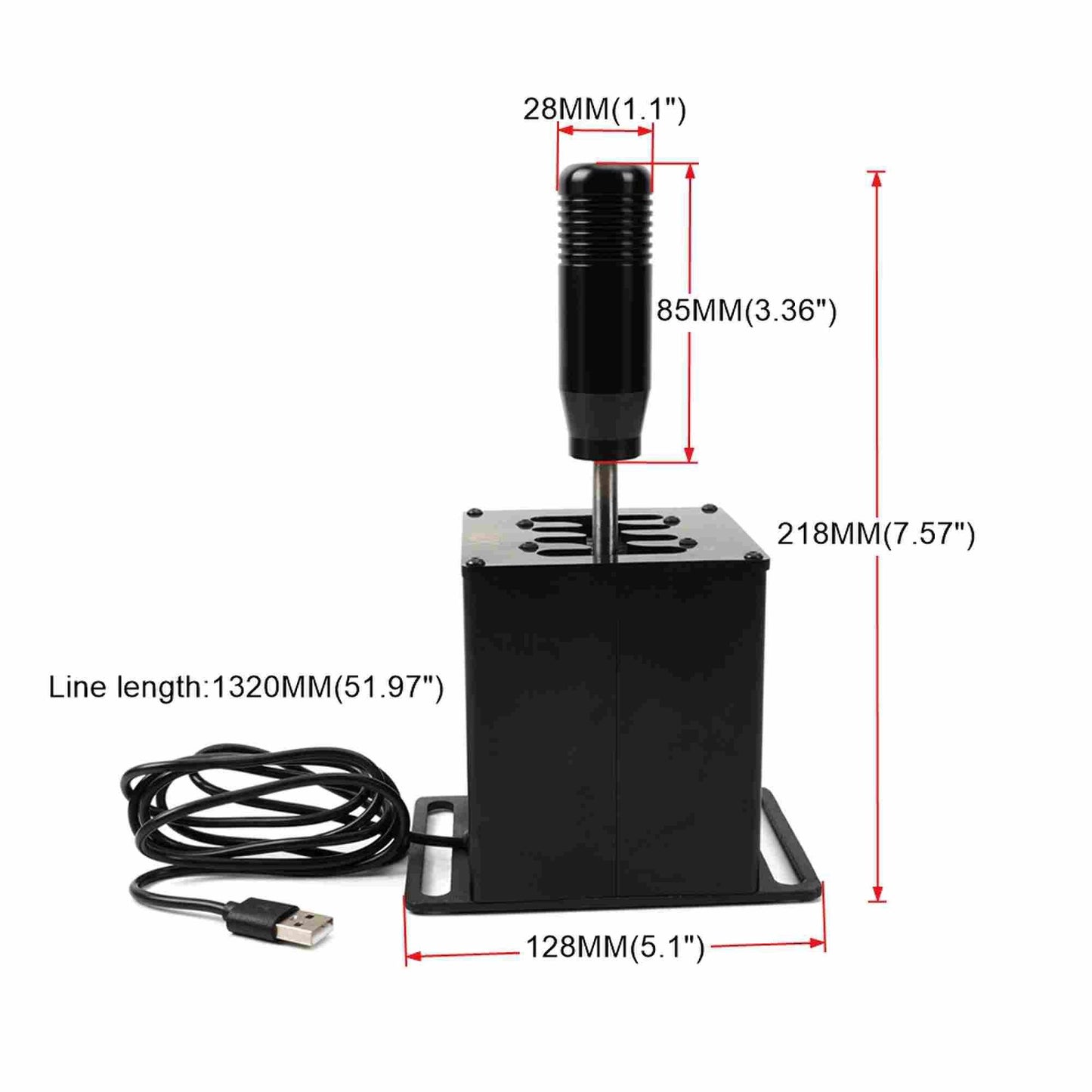 USB H Pattern Shifter Compatible with Logitech G29 G27 G920 T300