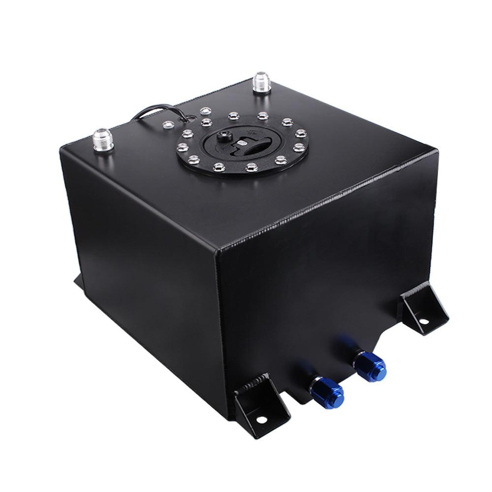 5 Gallon 20L Race Fuel Cell Gas Tank with Cap & Level Sender Top Feed