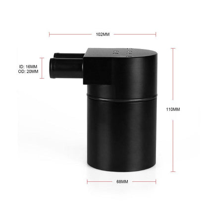 Baffled Engine Oil Separator Oil Catch Tank with Radiator Silicone Hose for BMW N54 335i 535i