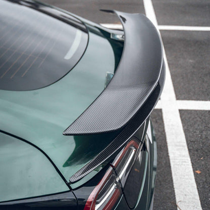 Tesla Electric Lift Rear Spoiler Carbon Fiber Rear Trunk Spoiler