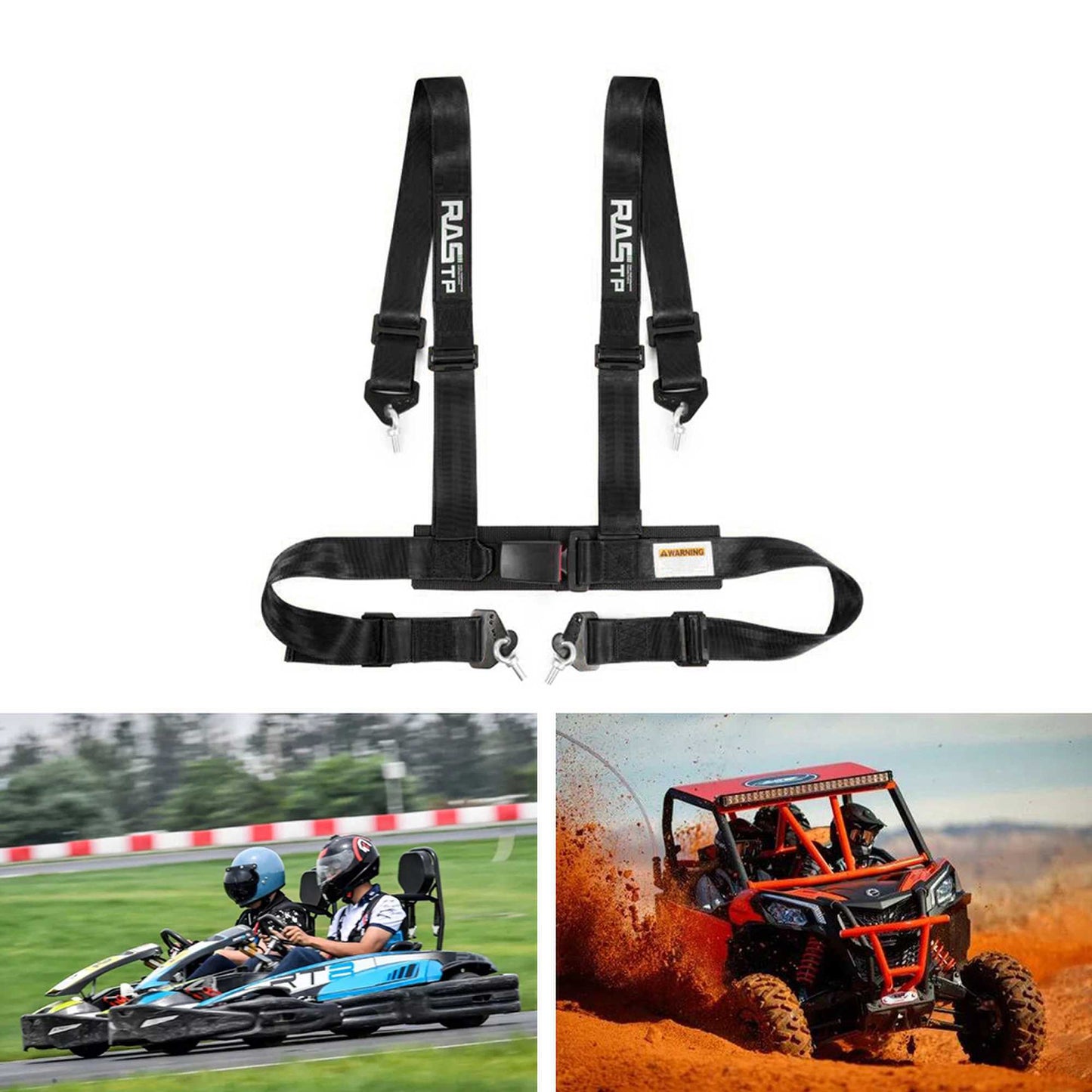 4 Point Racing Harness 2 Inch Straps EZ Buckle