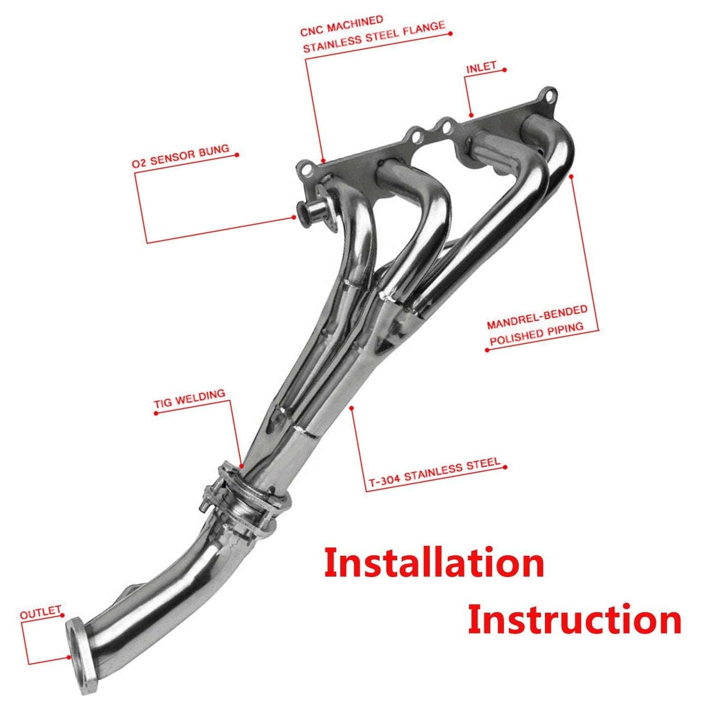 Exhaust Manifold for 95-01 Toyota Tacoma 2.4L 2.7L L4