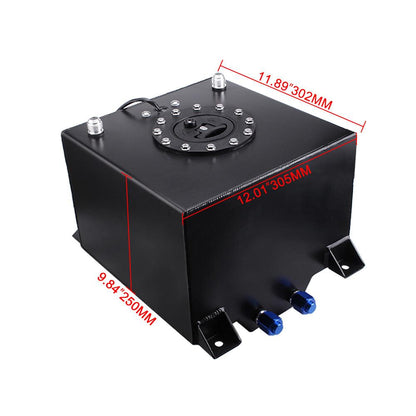 5 Gallon 20L Race Fuel Cell Gas Tank with Cap & Level Sender Top Feed