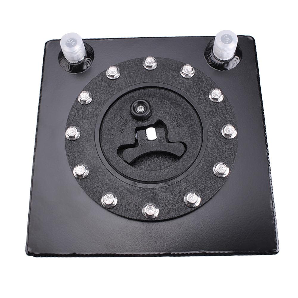 3 Gallon 12L Small Auxiliary Fuel Tank with Cap Polished Aluminum