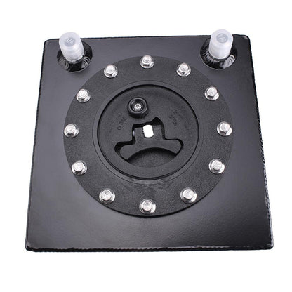 3 Gallon 12L Small Auxiliary Fuel Tank with Cap Polished Aluminum