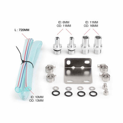 Universal Round Performance Oil Catch Can Polished Aluminum Reservoir