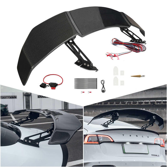 Electric Lift Rear Spoiler Rear Trunk Carbon Fiber Spoiler