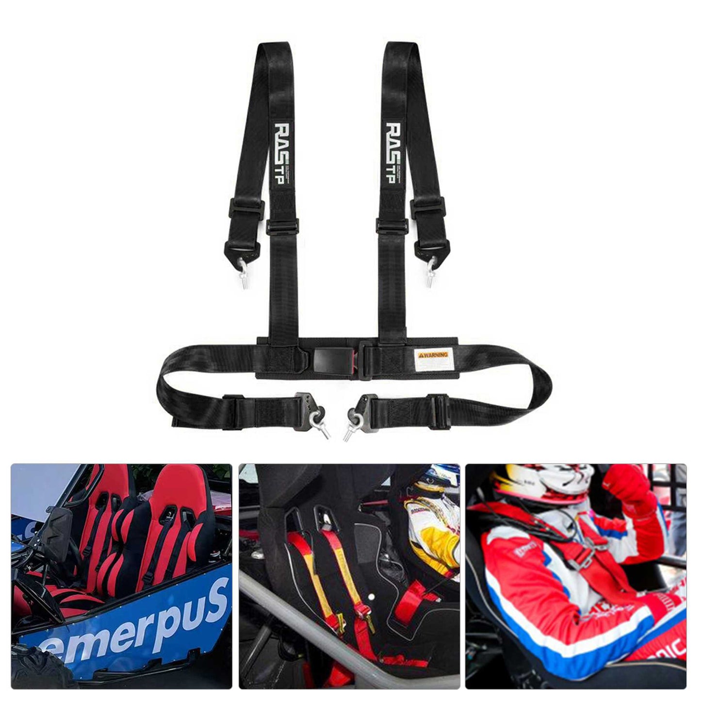 4 Point Racing Harness 2 Inch Straps EZ Buckle