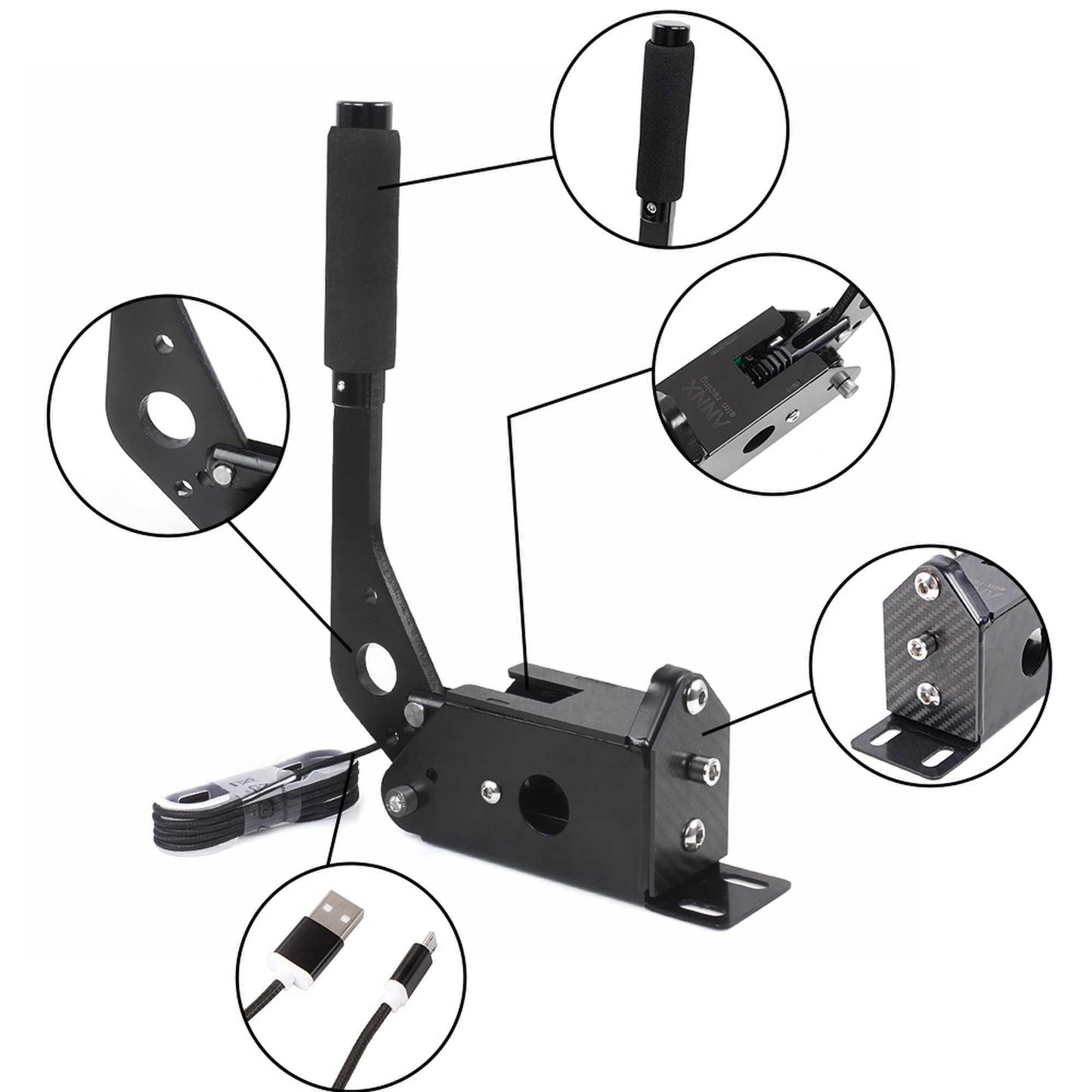 USB SIM Racing PC Handbrake for Logitech G29 G27 G925 T300 T500 Fanatecosw LFS Dirt Rally