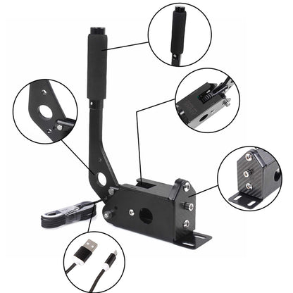 USB SIM Racing PC Handbrake for Logitech G29 G27 G925 T300 T500 Fanatecosw LFS Dirt Rally