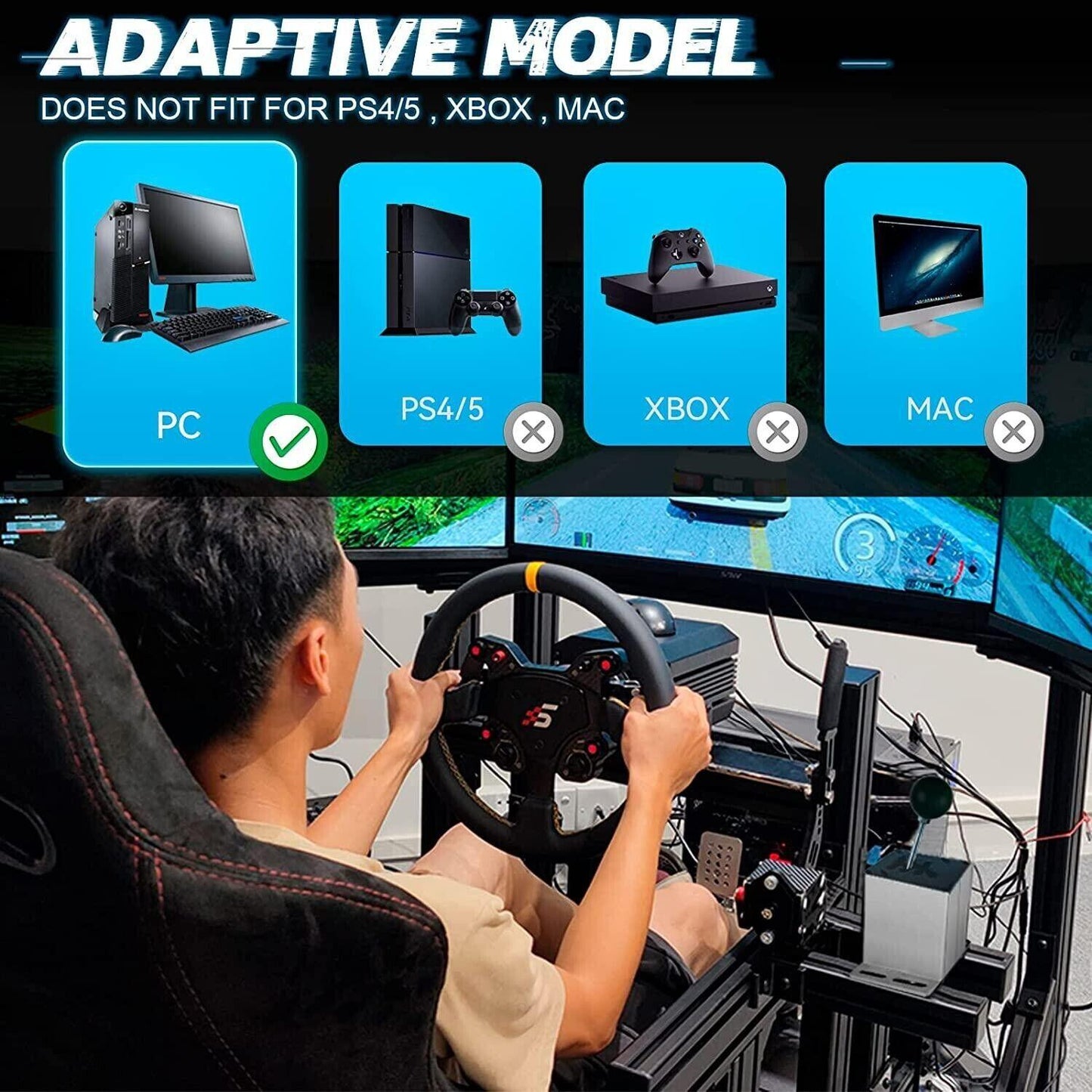 USB SIM Racing PC Handbrake for Logitech G29 G27 G925 T300 T500 Fanatecosw LFS Dirt Rally