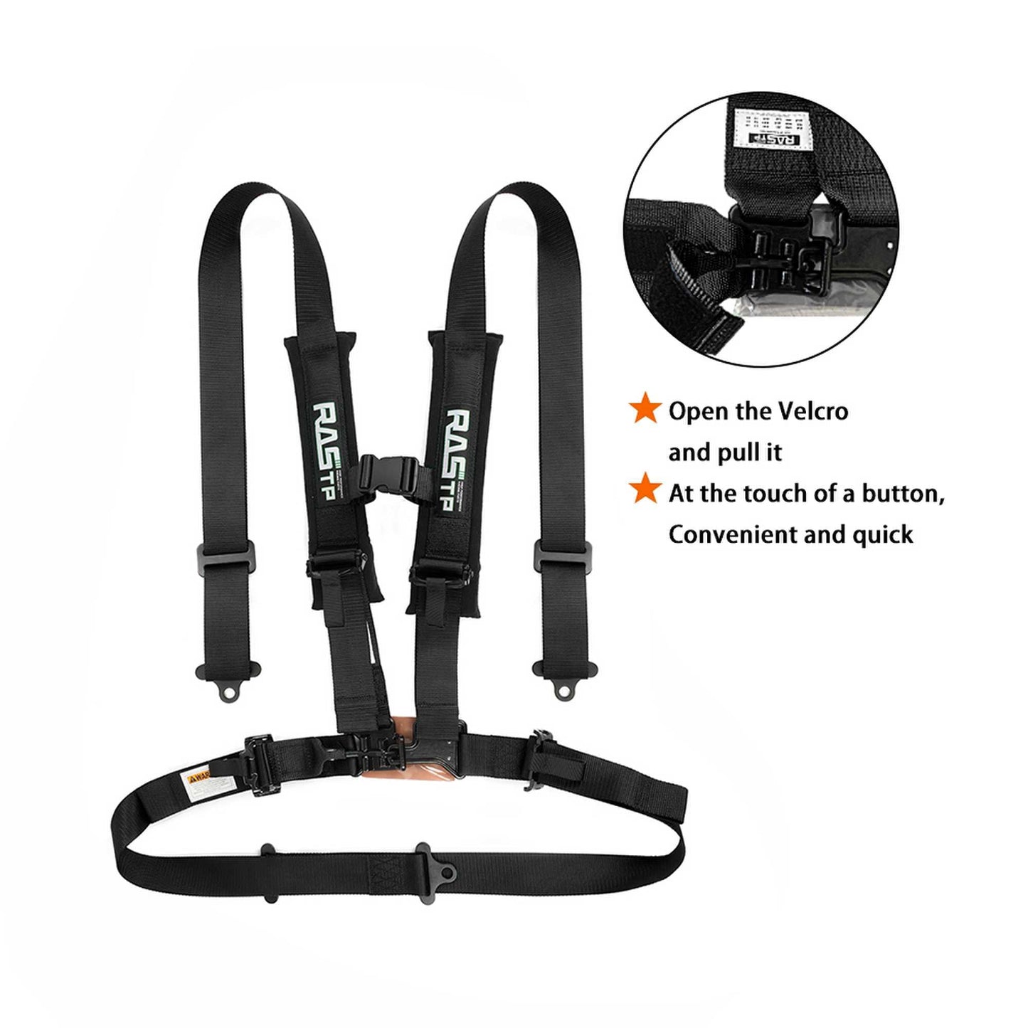 4 Point Racing Harness 2 Inch Padding Advanced Buckle