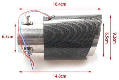 Universal Car Luminous Tail Throat LED Flaming Luminous Silencer Exhaust Tips