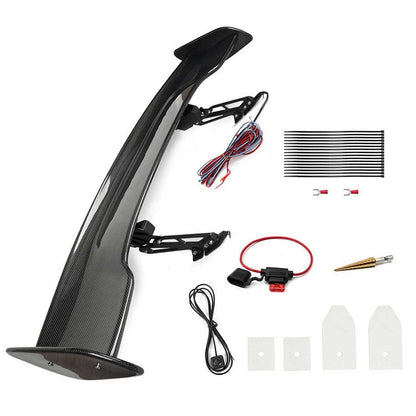 Universal Carbon Fiber Electric Lift Rear Spoiler Rear Trunk Sedan Spoiler