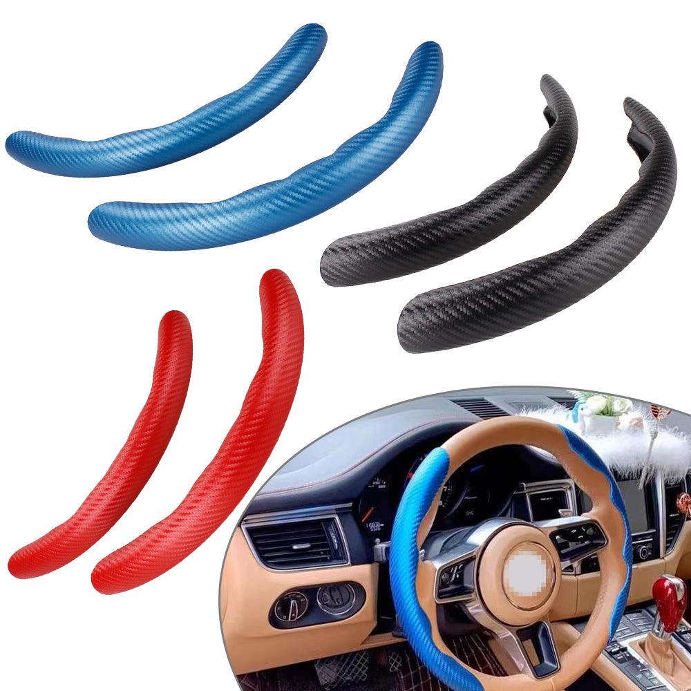 Universal 14 Inch Black Rhinestone Steering Wheel Cover Bling