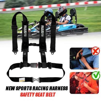 4 Point Seat Belt Harness with 2 Inch Sponge Padding