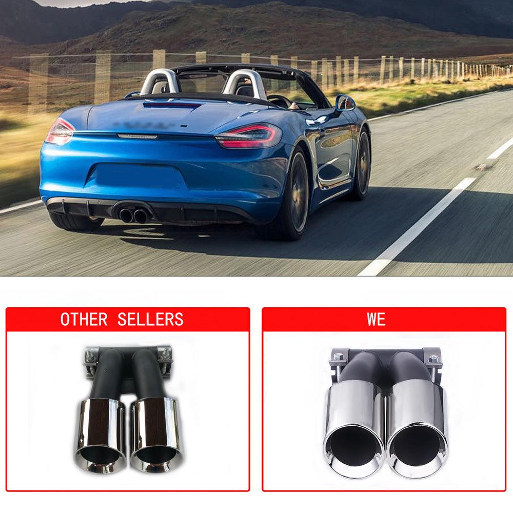 2015 Porsche 718 Cayman Dual Exhaust Tips Exhaust Muffle