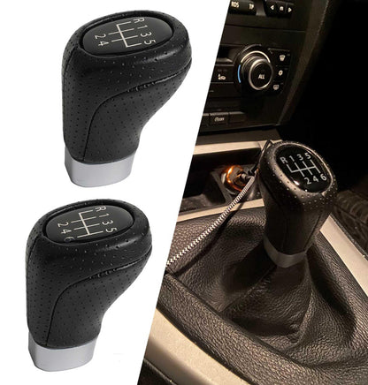 5/6 Speed Shift Knob Leather Gear Stick Shift Knob for BMW 1 3 Series