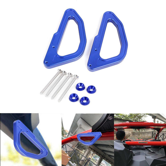 2Pcs UTV Roll Bar Grab Handles Car Armrest Handles Compatible 2017-2021 Can Am Maverick x3 Turbo XDS XRS XmR XRC Turbo