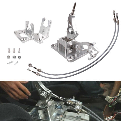 Billet Shifter Box Shifter Cable Bracket Transmission Set for K20 K24 K Swap EG EK K-Series Civic