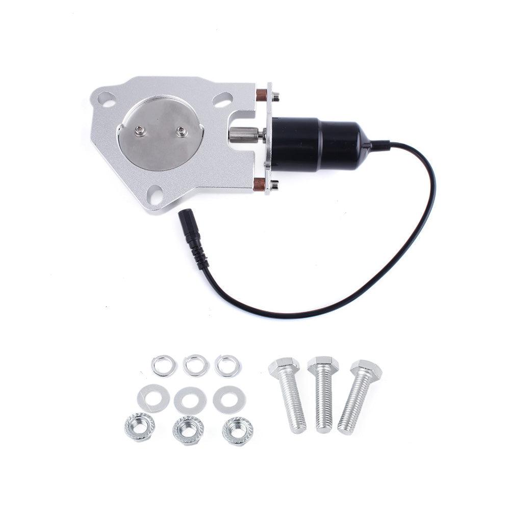 Universal Electric Stainless Exhaust Cutout Cut Out Dump Valve/Switch with Remote Control