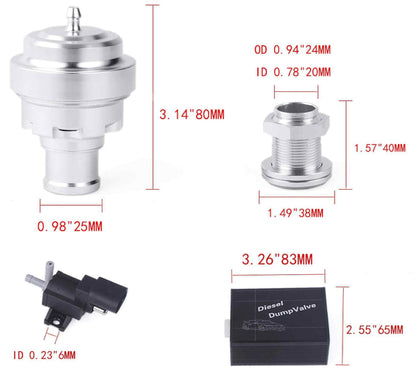 Electrical Turbo Diesel Dump Valve Vacuum Blow Off Valve Kit for Diesel Engine