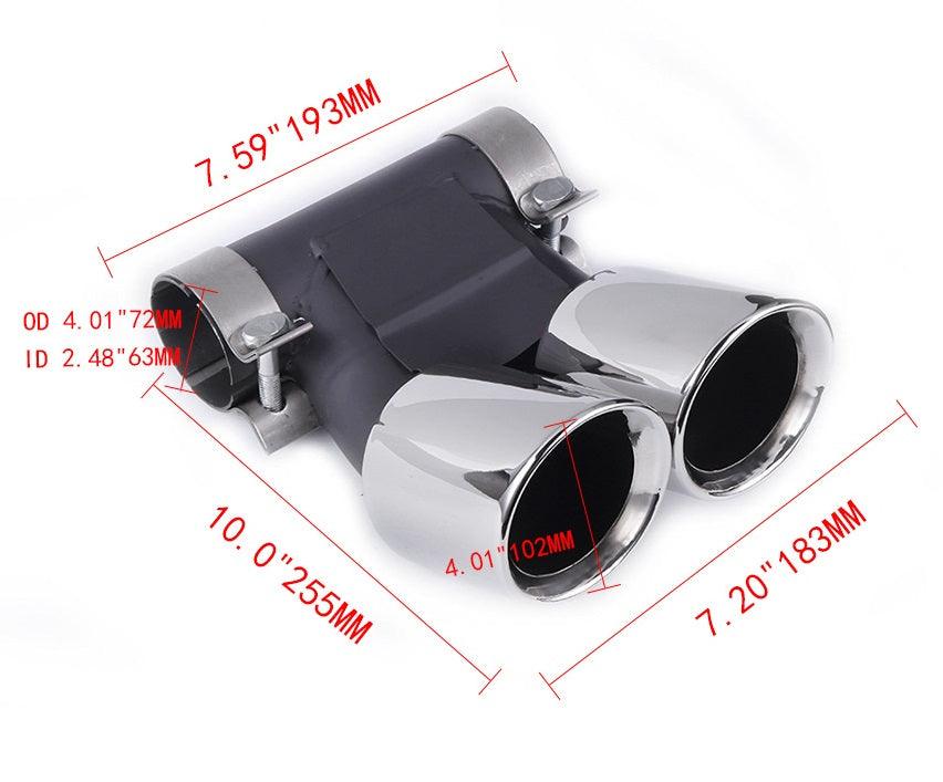2015 Porsche 718 Cayman Dual Exhaust Tips Exhaust Muffle