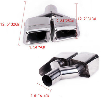 2010-2013 Mercedes Benz GL X164 Dual Exhaust Tips Exhaust Muffler
