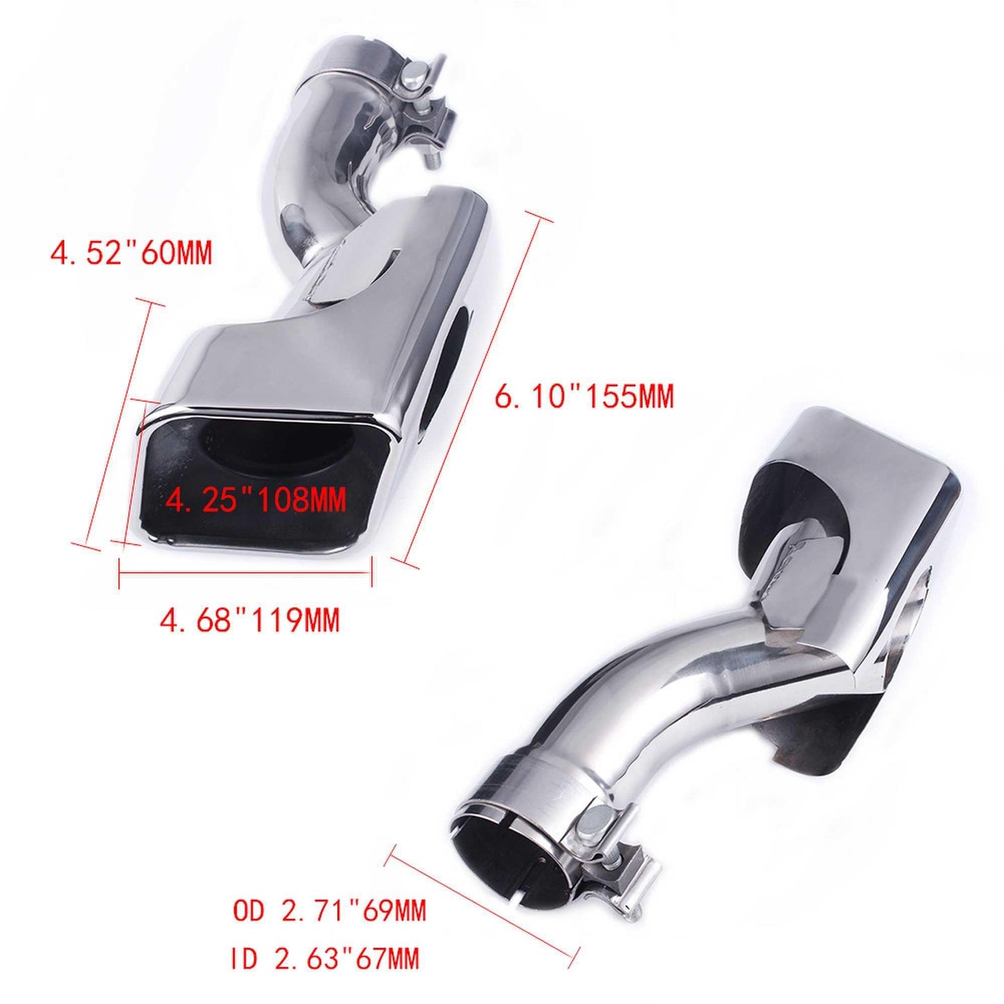 2012 2013 Range Rover Diesel Exhaust Muffler Exhaust Tip