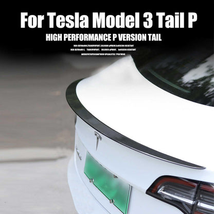 2017-2021 Tesla Model 3 Carbon Fiber Spoiler High Performance P Version