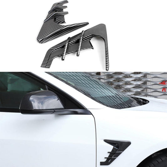 Shark Gills Car Camera Side Wing Panel Cover for Tesla Model 3/Y