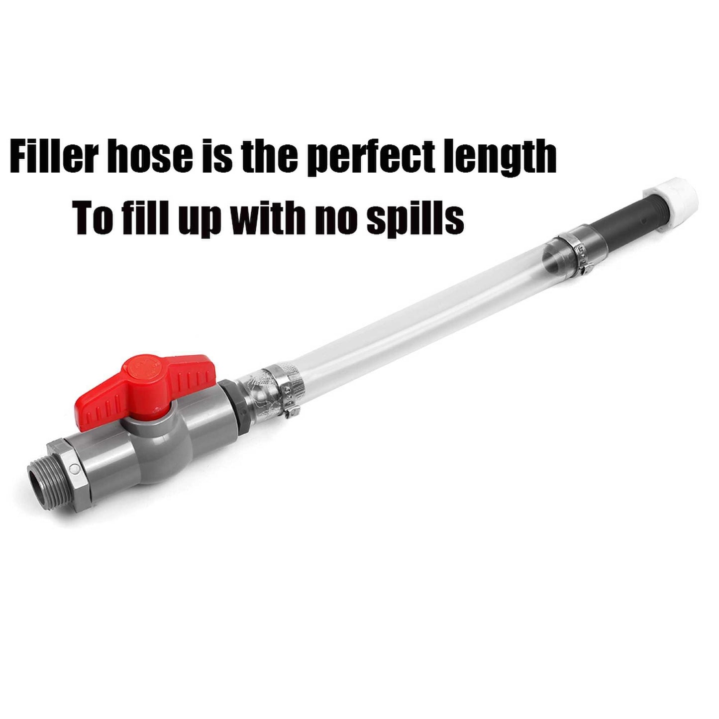 Racing Fuel Filling Hose with Ball Valve Closing Hose Kit