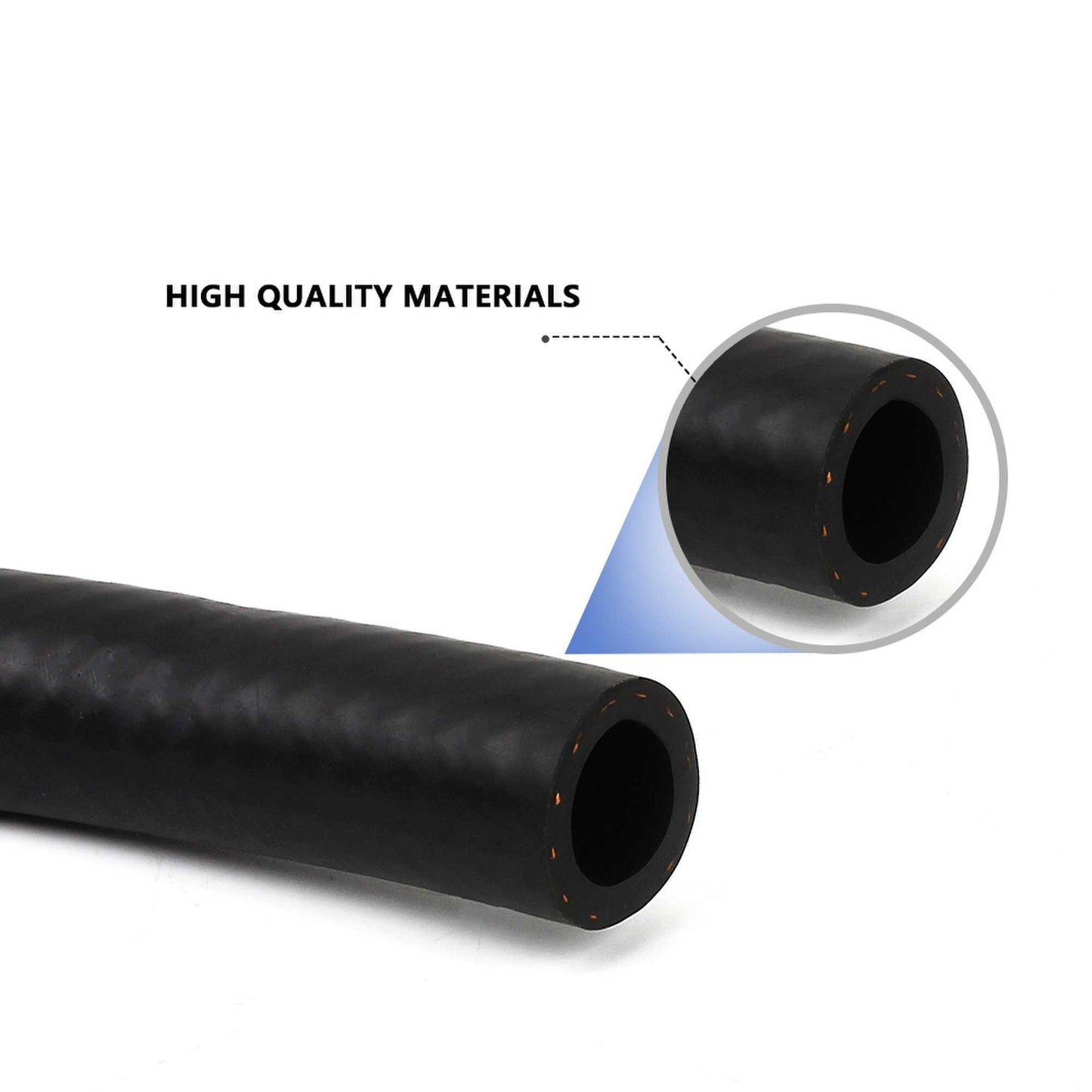 NBR Rubber Fuel Line Hose by Feet Small Engine Diesel Oil Gas Pipe Replacement