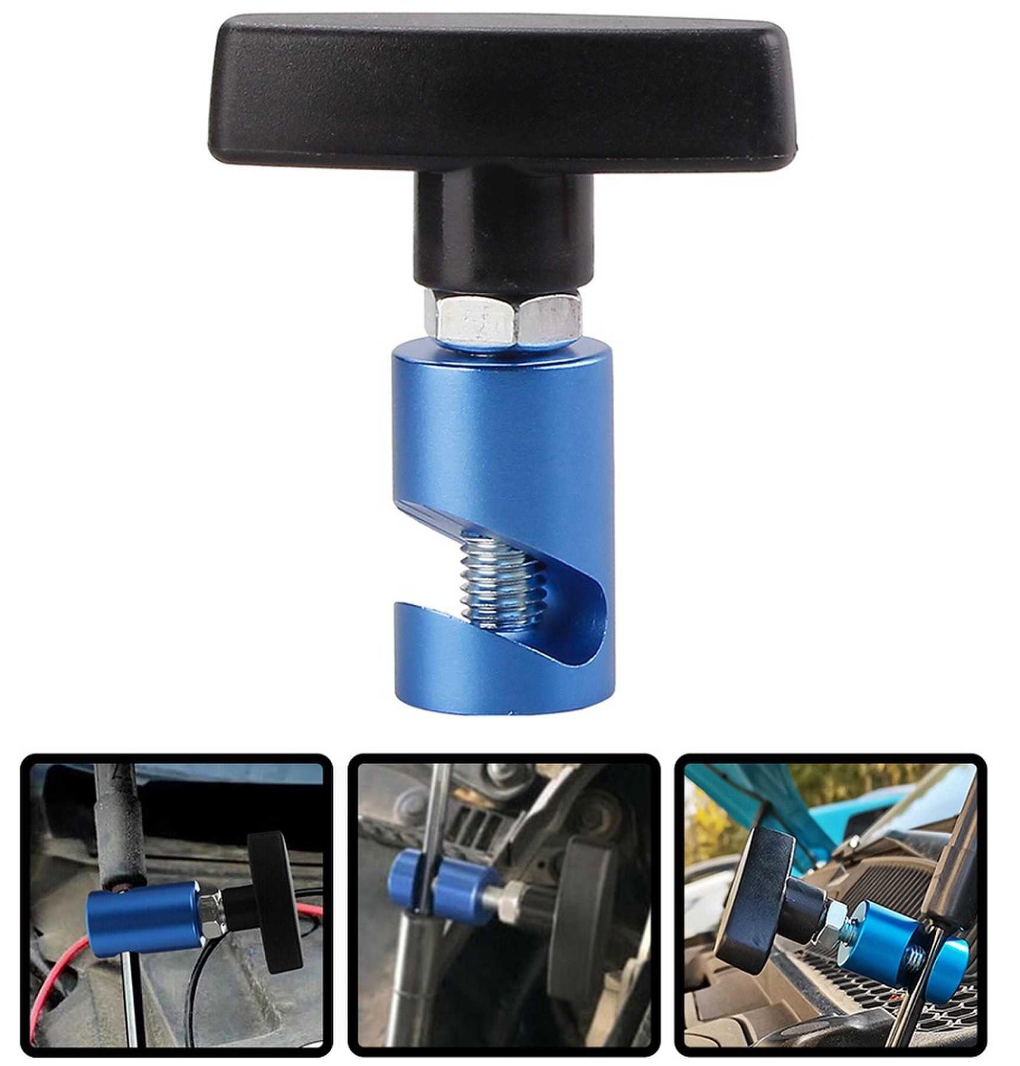 Universal Aluminum Car Hood Holder Trunk Air Pressure Anti-Slip Engine Cover Lifting Support Rod