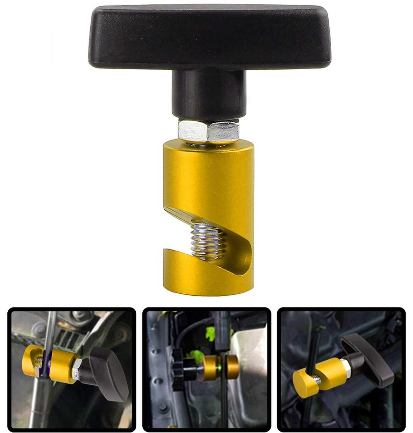 Universal Aluminum Car Hood Holder Trunk Air Pressure Anti-Slip Engine Cover Lifting Support Rod