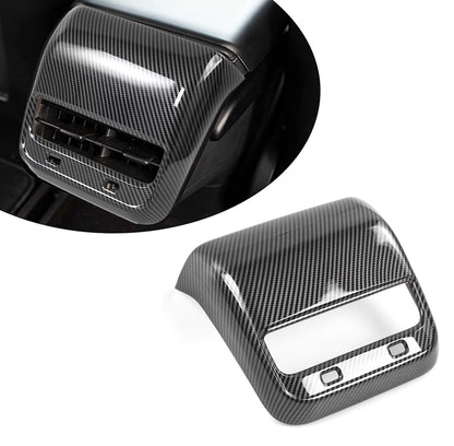 AC Vents Cover Rear Center Console Air Vent Trim for Tesla Model 3/Y 2017-2023